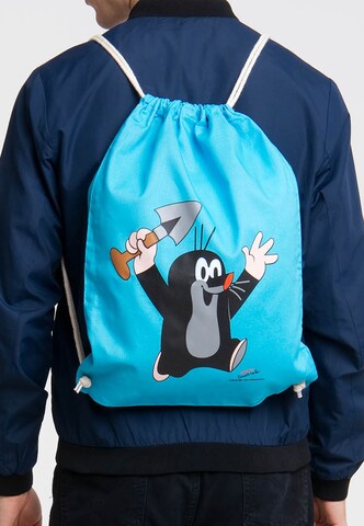 LOGOSHIRT Gymtas 'Der kleine Maulwurf - Juhu' in Blauw
