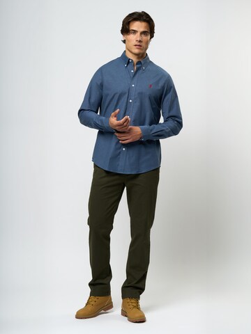 MCS Regular fit Overhemd 'MCGreg' in Blauw