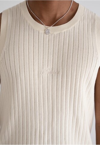 Prohibited Knitted Top in White
