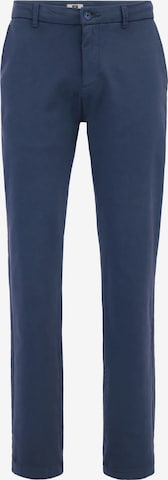 mėlyna WE Fashion Prigludęs „Chino“ stiliaus kelnės: priekis