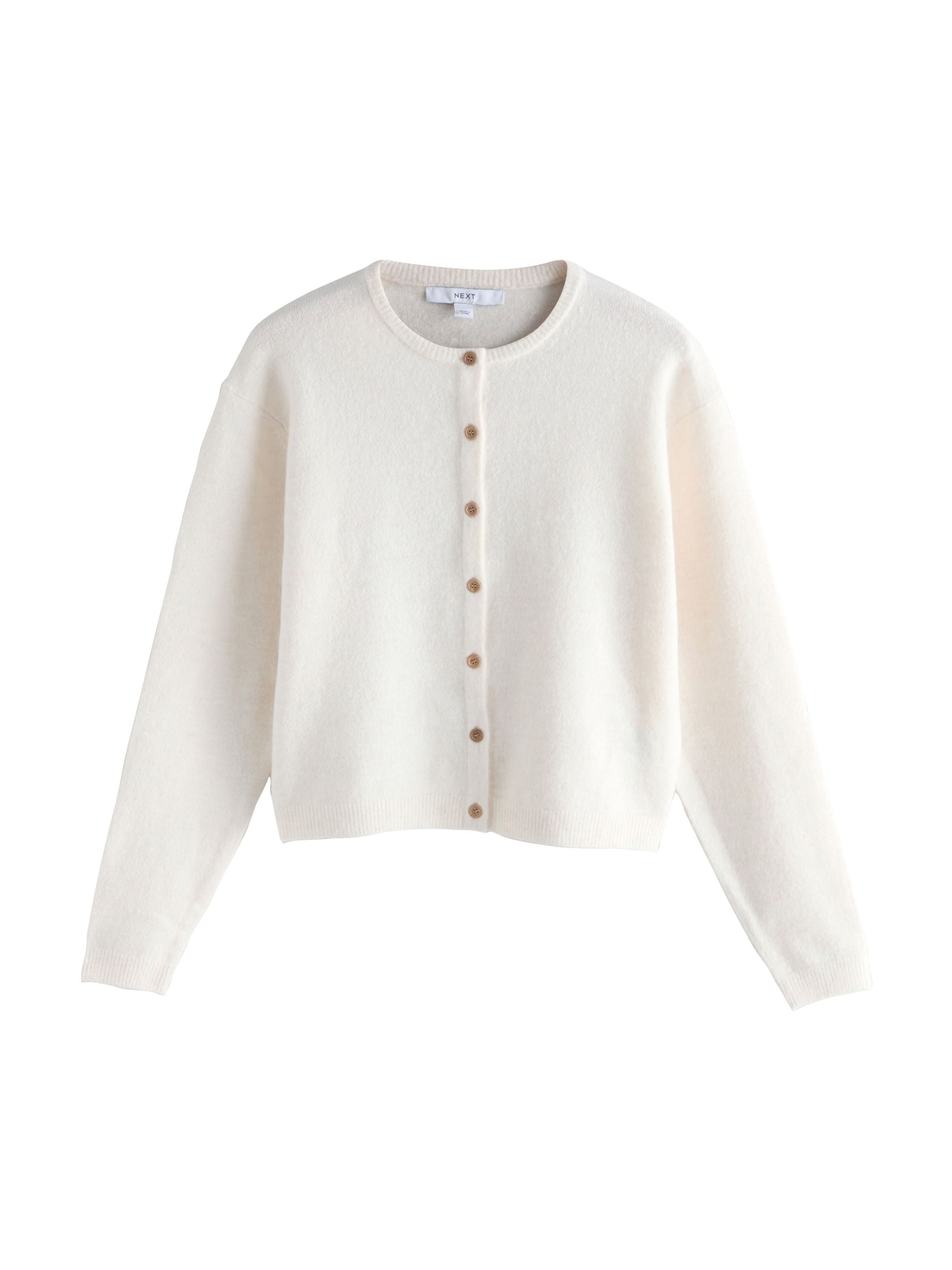 Next Strickjacke in ecru, Produktansicht