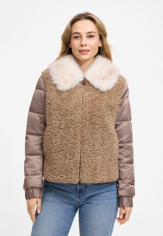 Frieda & Freddies Winter Jacket in Beige: front