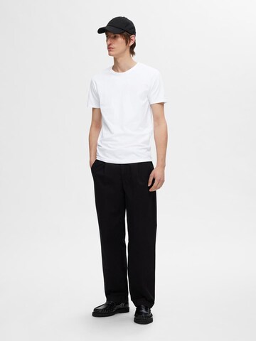 Maglietta 'Roland' di SELECTED HOMME in bianco