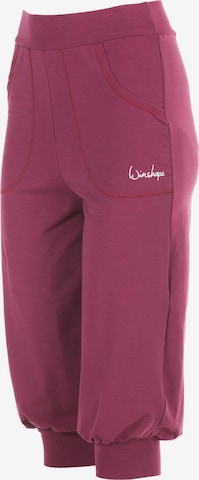 Effilé Pantalon de sport Winshape en rouge