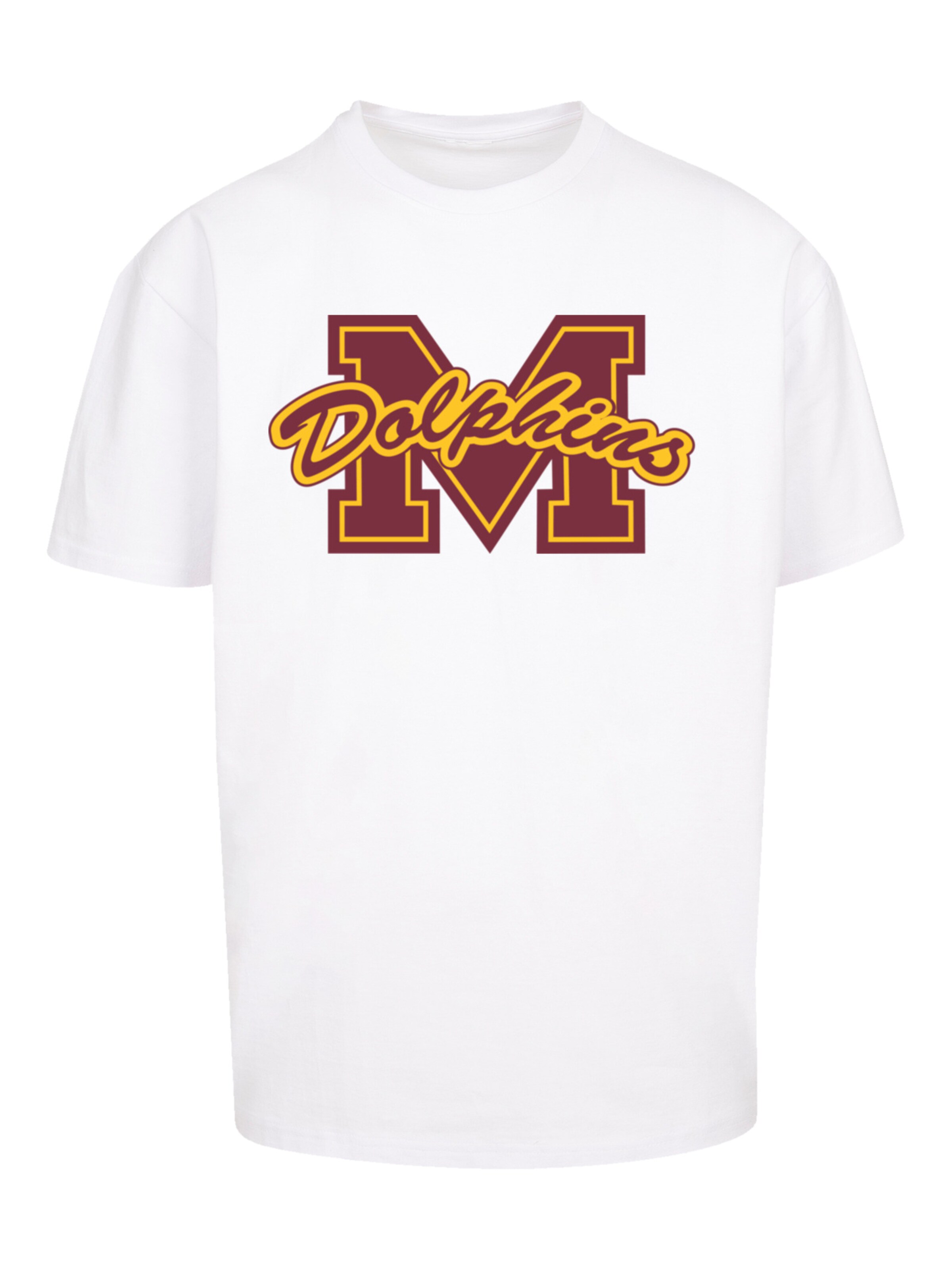 T-Shirt 'Sex Education M Dolphins Netflix TV Series' F4NT4STIC en blanc : devant