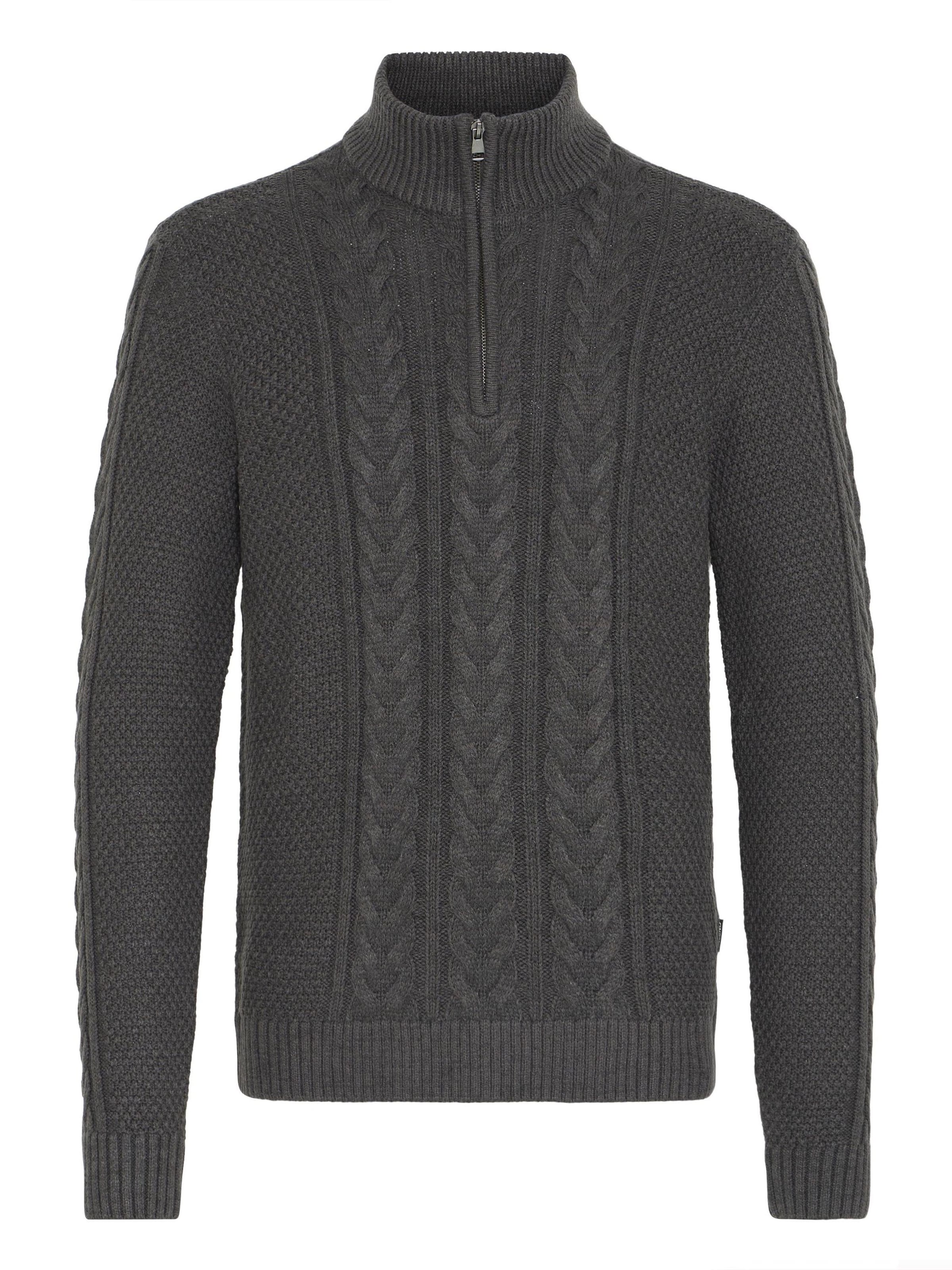 BLEND - Pullover 'BHBasim' em cinzento: frente