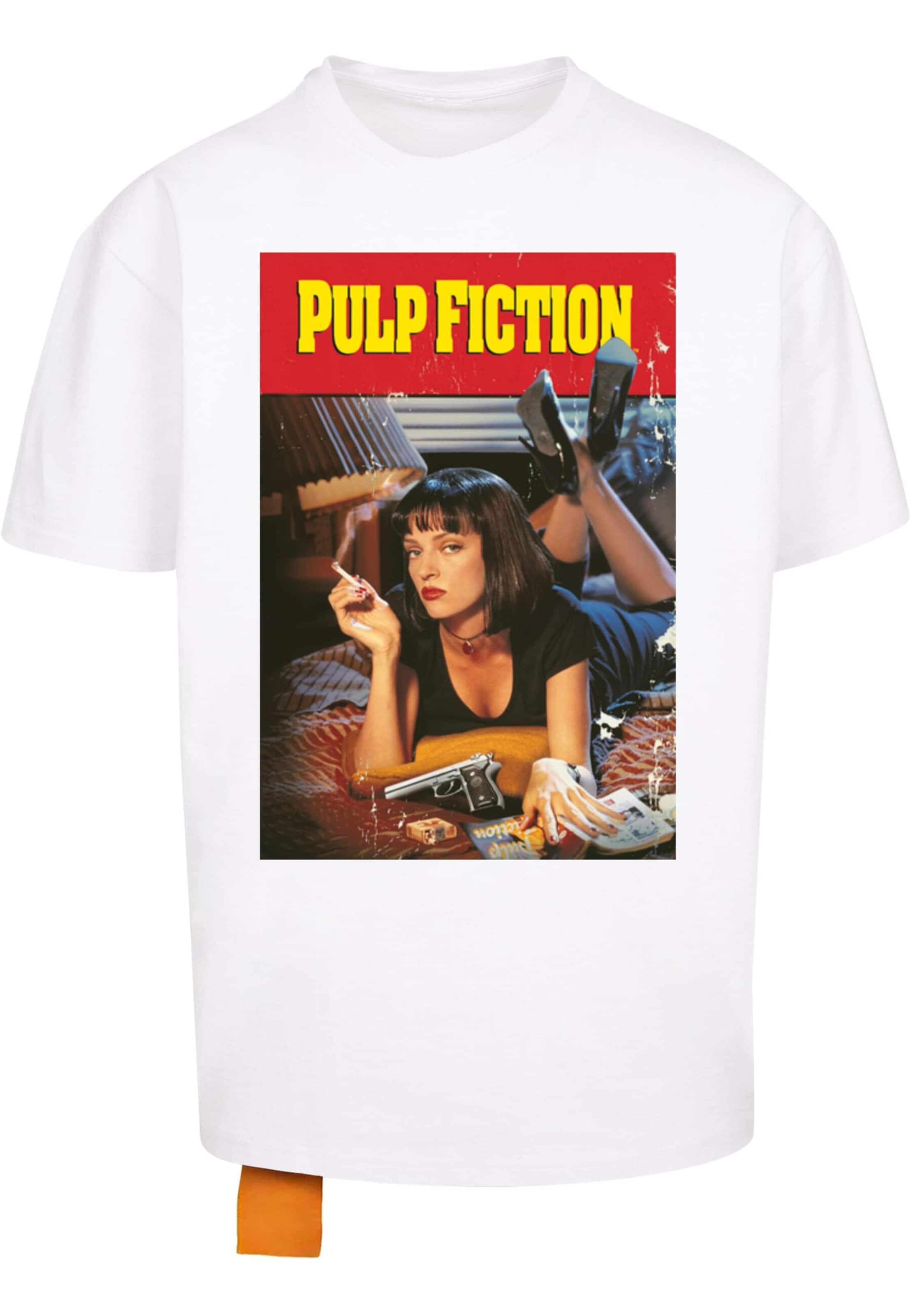 Merchcode Särk 'Pulp Fiction Poster', värv valge: eest vaates