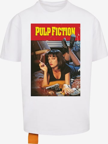 Maglietta 'Pulp Fiction Poster' di Merchcode in bianco: frontale