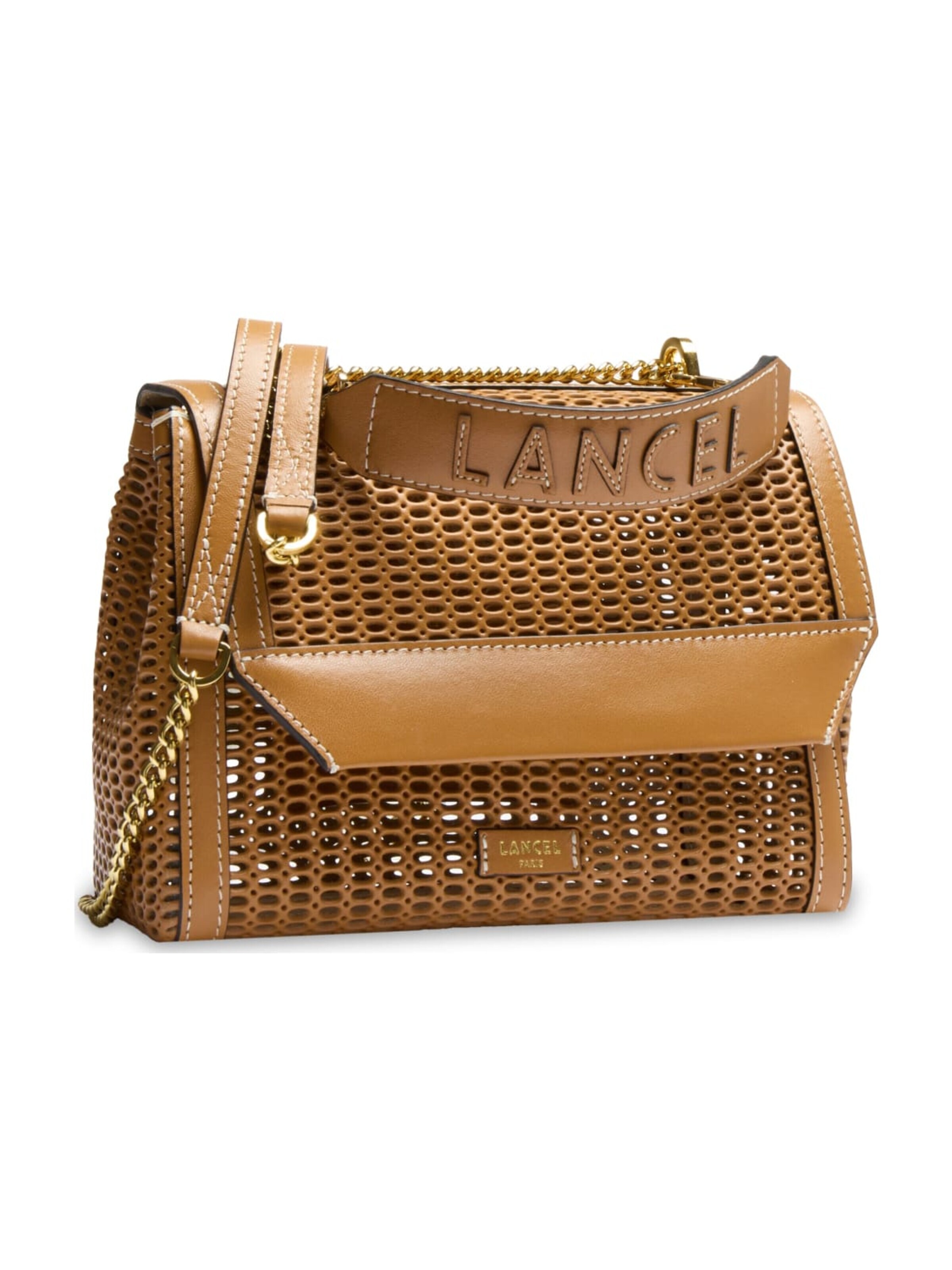 Lancel Schultertasche 'Ninon Animation Ajouree'‌‌‌‌‌‌‌‌‌‌ in Braun