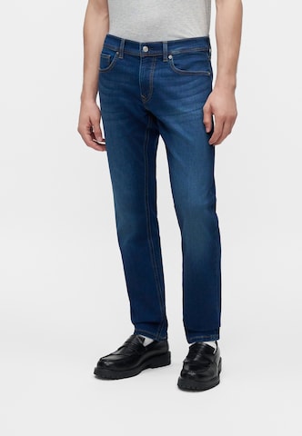 Pepe Jeans Slimfit Kavbojke 'TRACK' | modra barva: sprednja stran