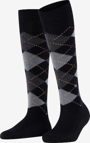 BURLINGTON Over the Knee Socks 'Whitby' in Black: front