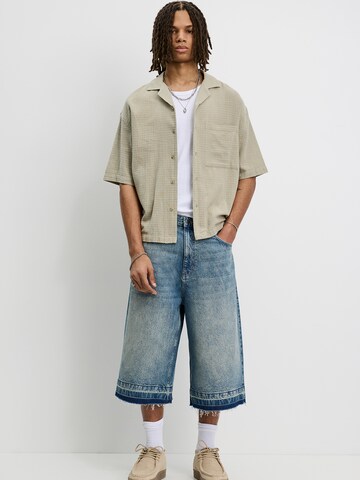 Pull&Bear Comfort fit Srajca | zelena barva