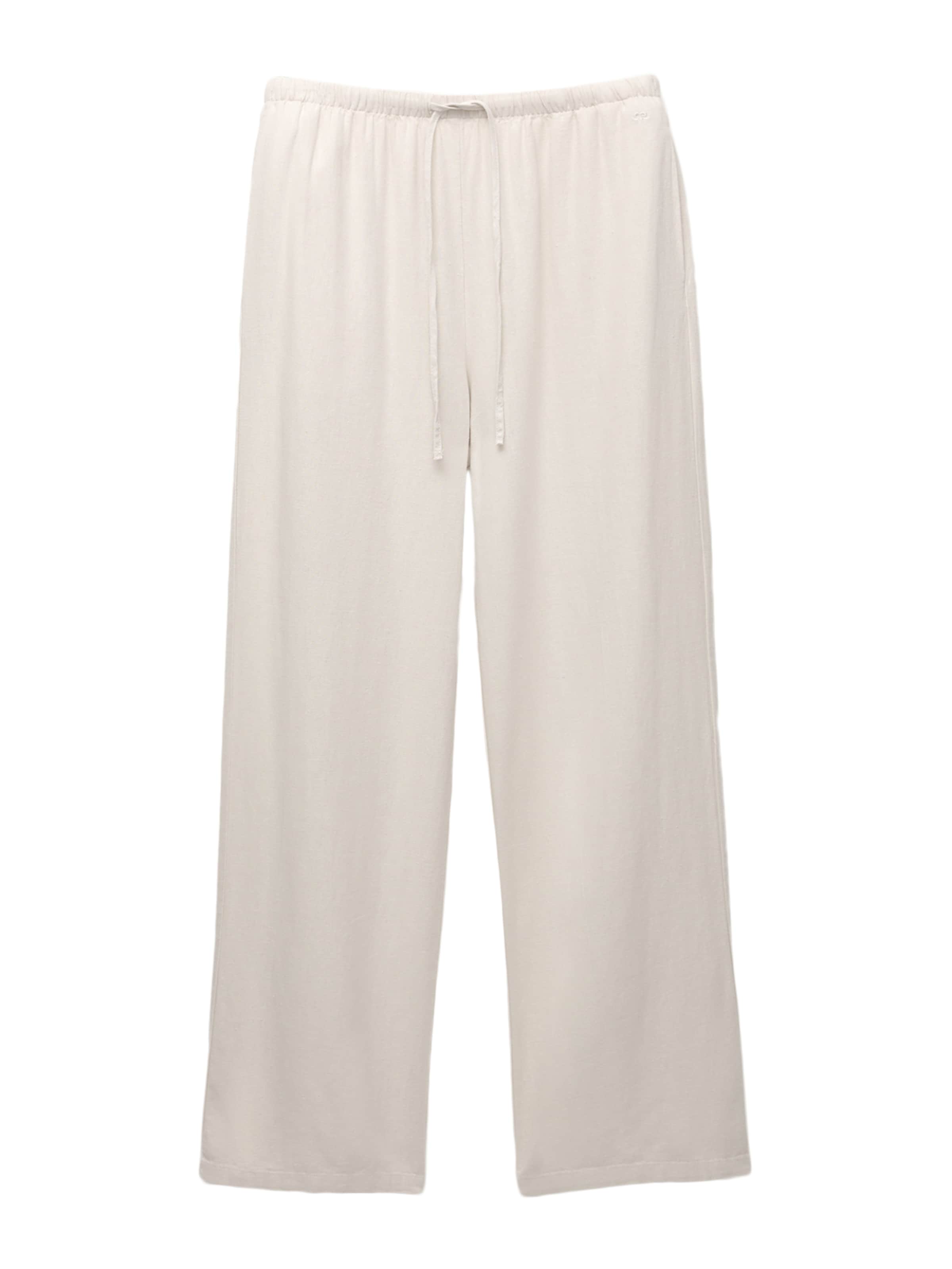 Loosefit Pantalon Pull&amp;Bear en beige : devant