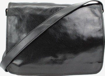 bupell Messenger 'Eugenio' in Schwarz: Vorderseite