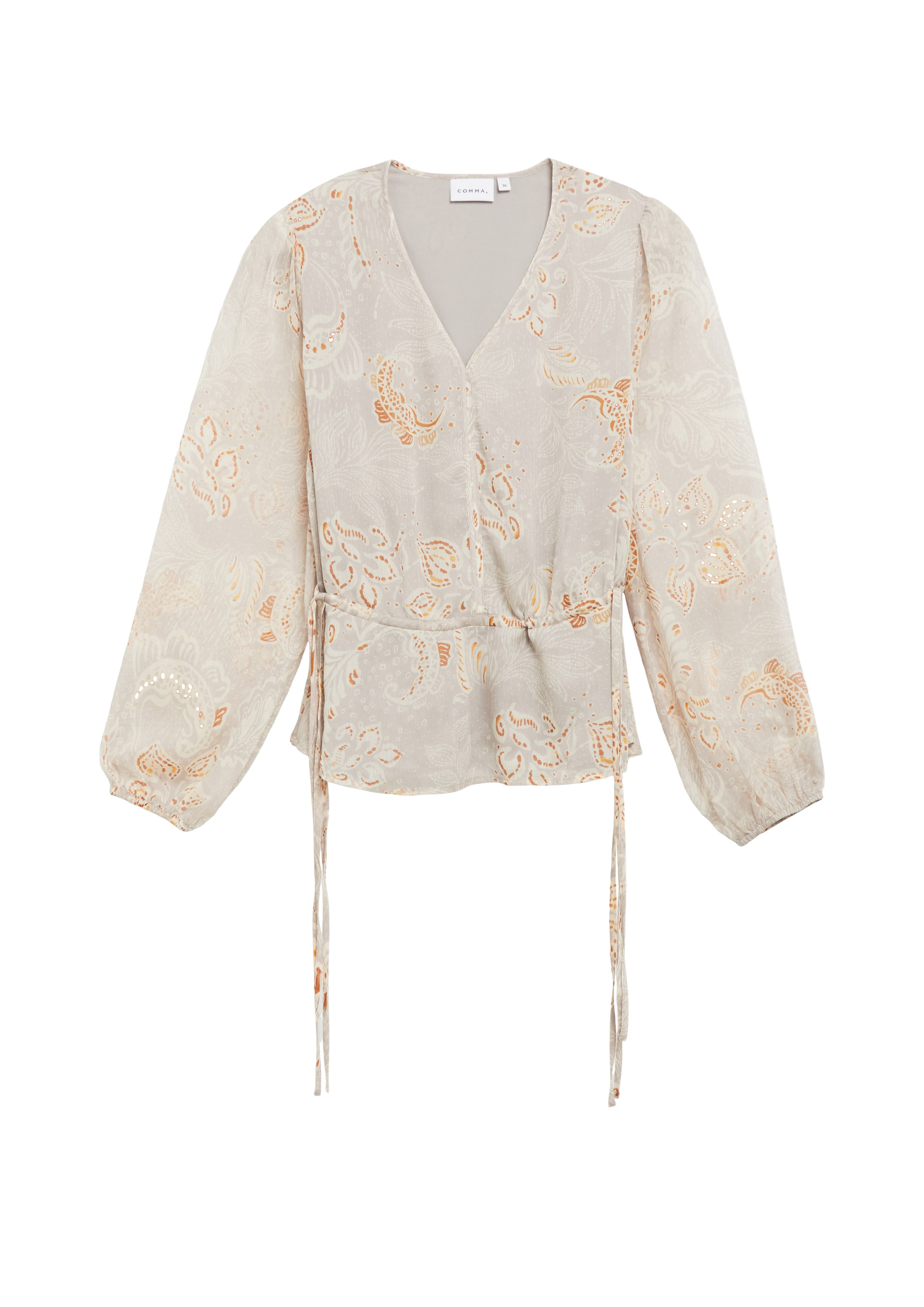 COMMA Blouse in Beige: voorkant