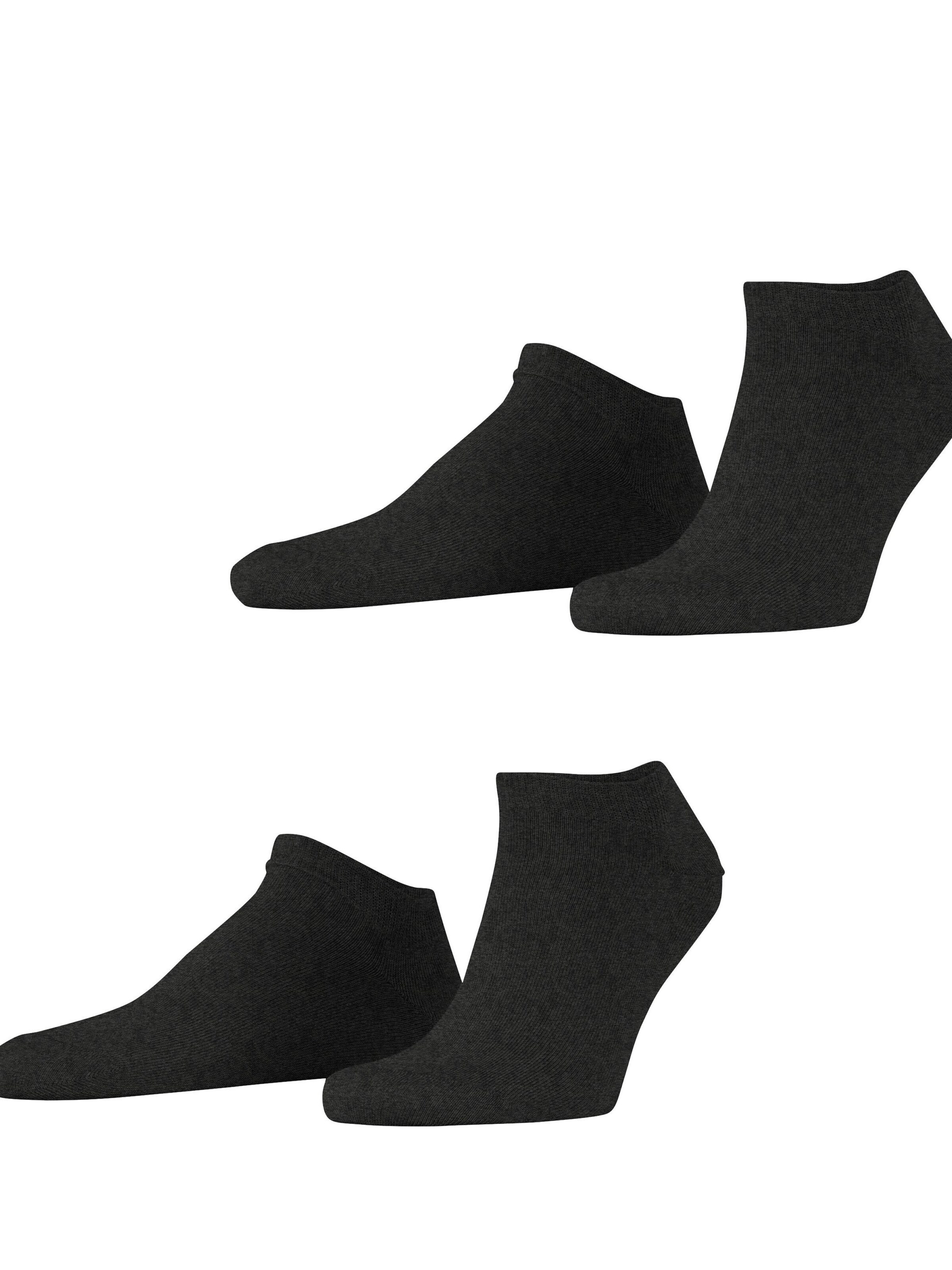 ESPRIT Füßlinge 'Basic Uni 2-Pack'‌‌‌ in Grau: Vorderseite
