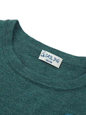 Sailing Sweater 'SAILING Kinder Strickpullover „SL-Forest“ Grün – weich, atmungsaktiv & pflegleicht, Rundhals' in Green