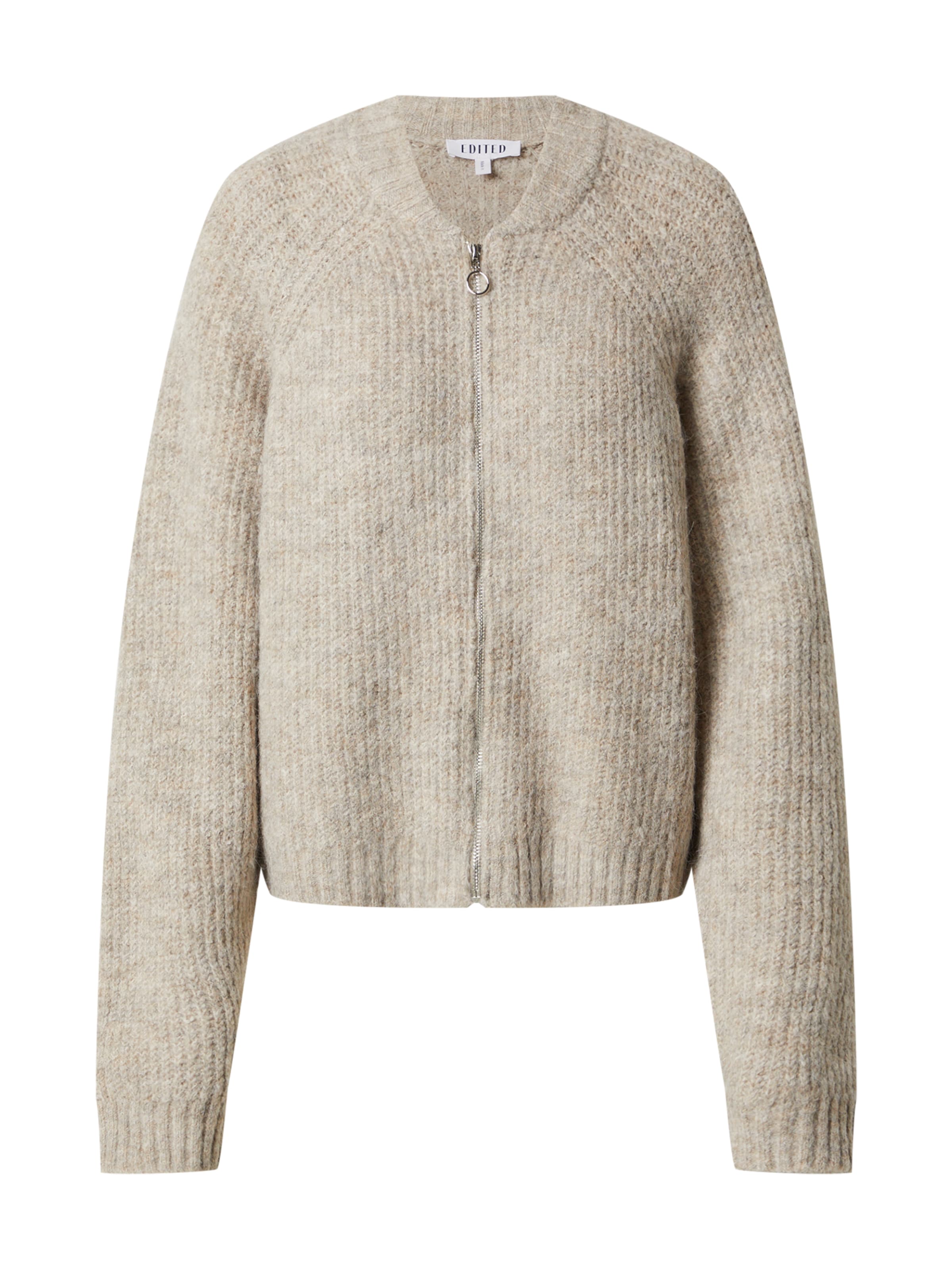 EDITED Knit Cardigan 'Rani' in Beige: front