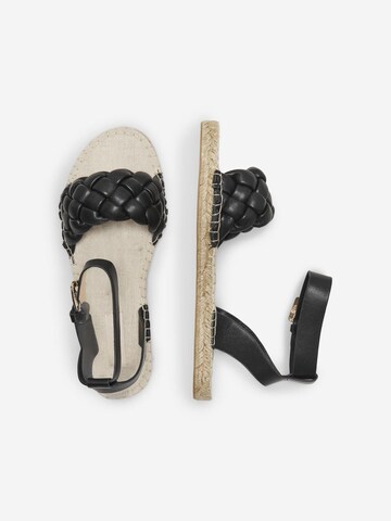 ONLY Sandalen met riem 'Elle' in Zwart