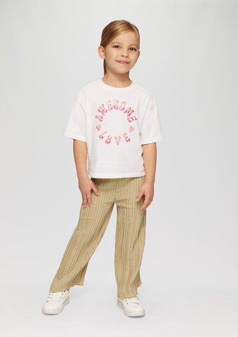 s.Oliver Wide Leg Hose in Beige