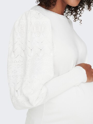 Only Maternity Sweater in White