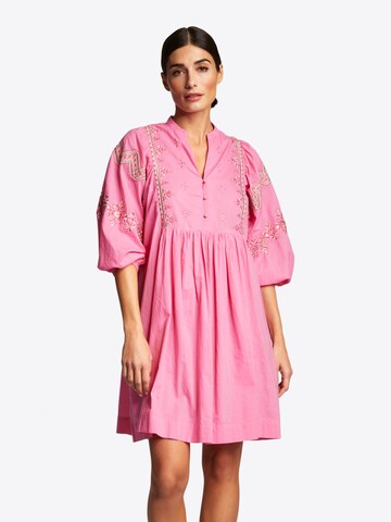 Rich & Royal Košilové šaty – pink: přední strana