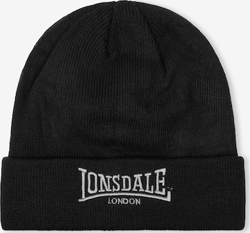 LONSDALE - Gorros 'Dundee' em preto: frente
