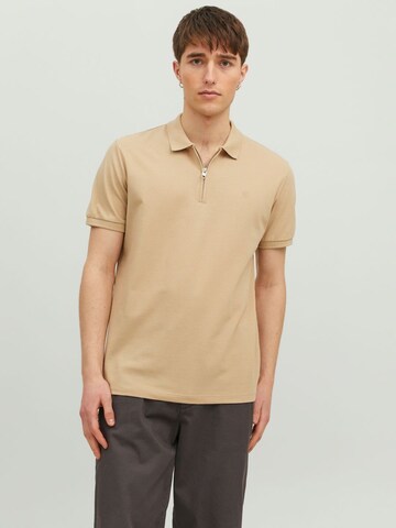 JACK & JONES Poloshirt 'Scott' in Beige: predná strana