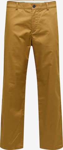 SELECTED HOMME Lærredsbukser 'Salford' i brun: forside