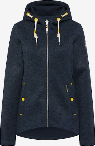 Schmuddelwedda Fleece jas in Blauw: voorkant