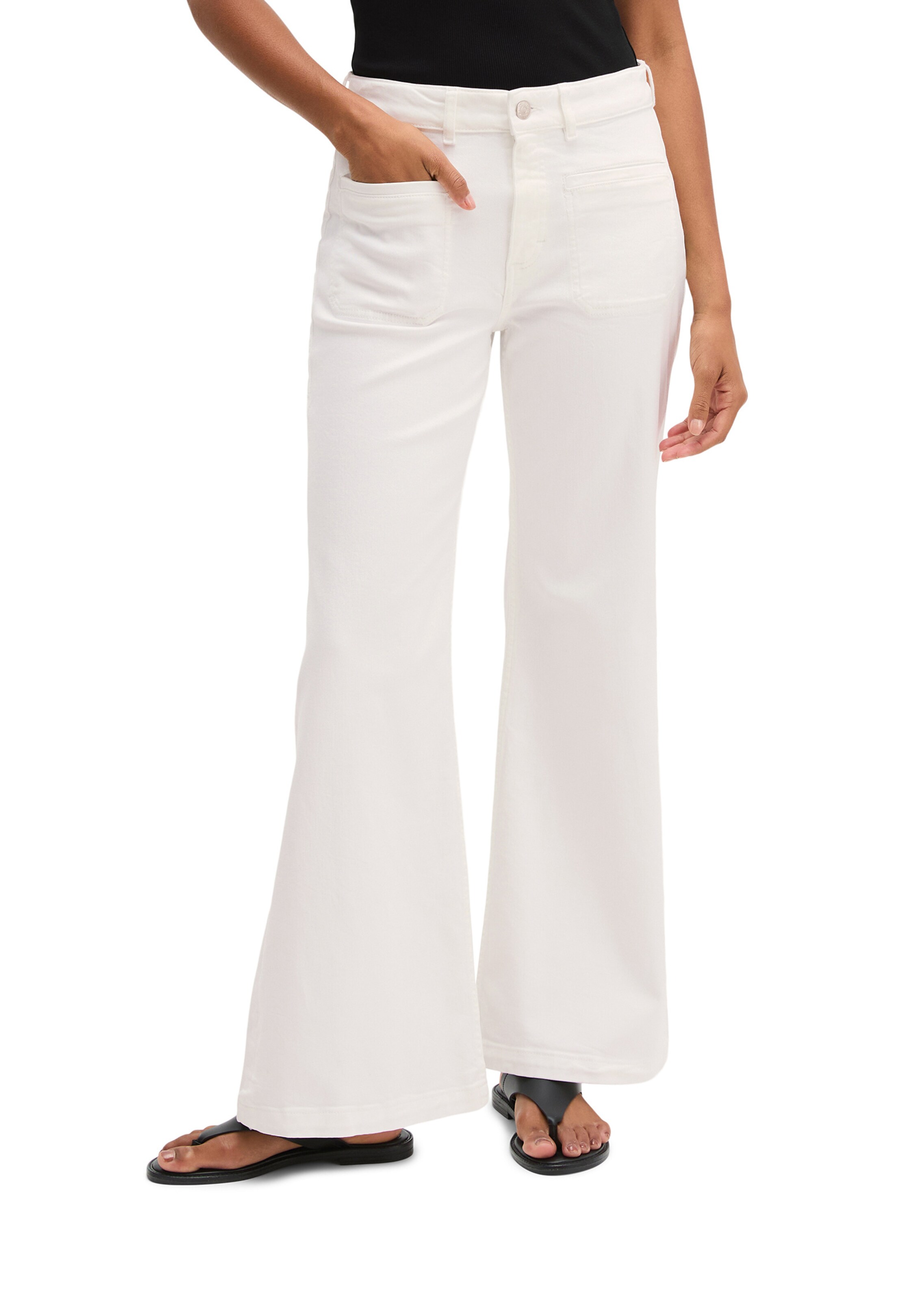 Marc O'Polo Flared Jeans in Weiß