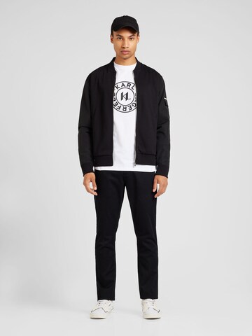 BOSS Zip-Up Hoodie 'Skiles' in Black
