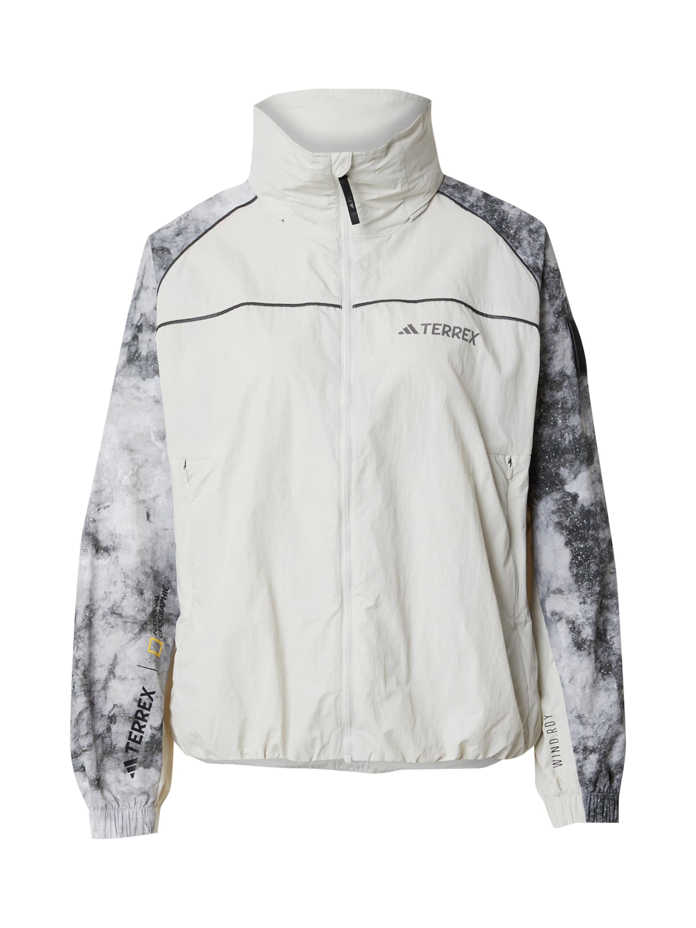 ADIDAS TERREX Outdoor jacket 'National Geographic' in Grey: front