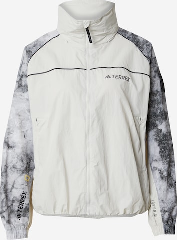 pilka ADIDAS TERREX Laisvalaikio striukė 'National Geographic': priekis