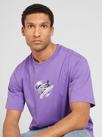 JACK & JONES - Camisa 'TINT' em roxo