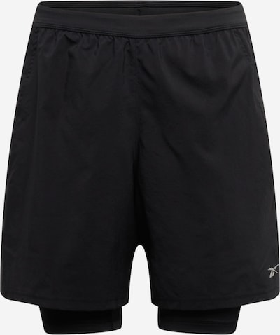 Pantaloni sport Reebok Sport pe negru / alb, Vizualizare produs