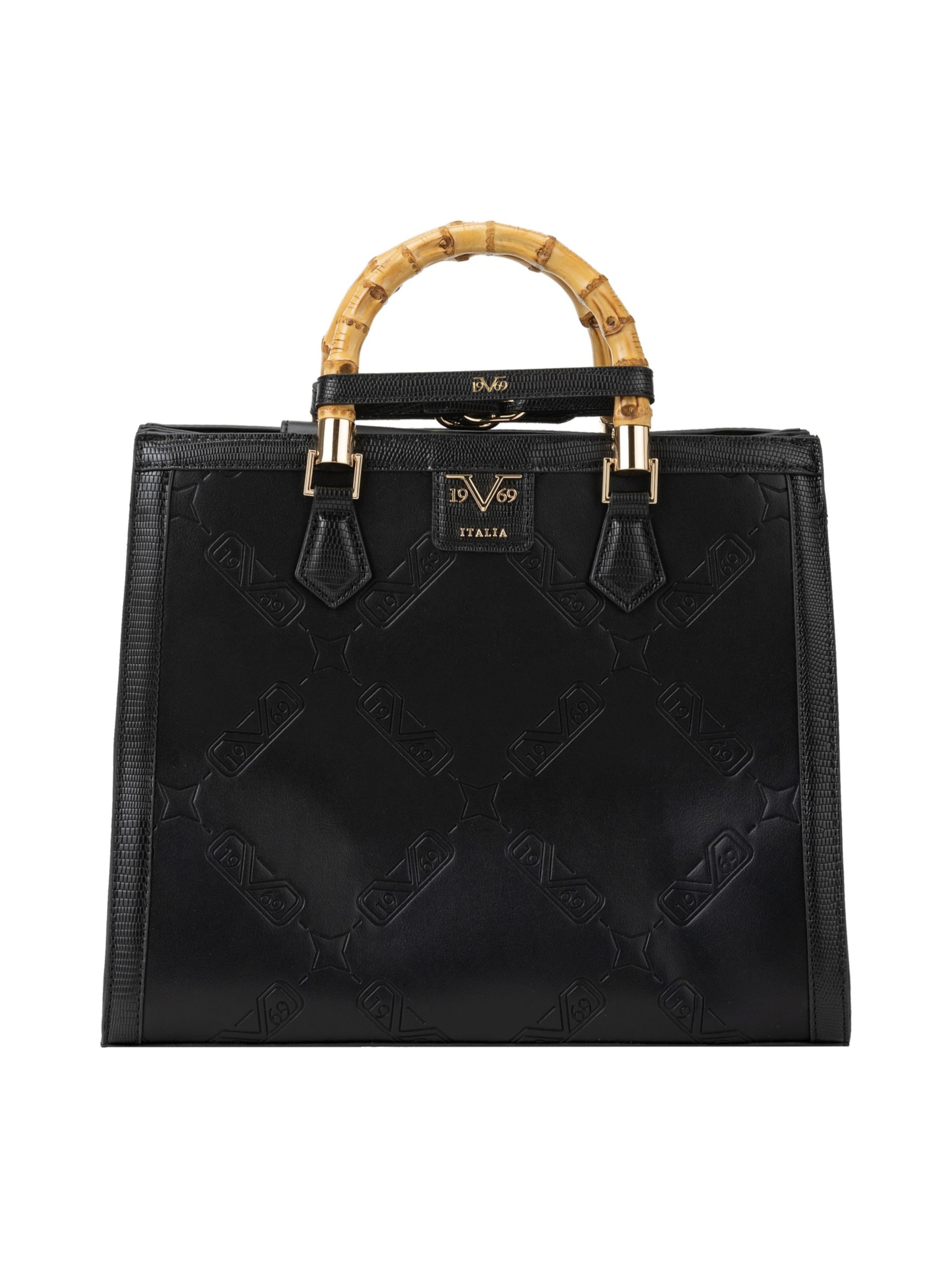 Borsa a mano 'Lene' di 19V69 ITALIA in nero: frontale