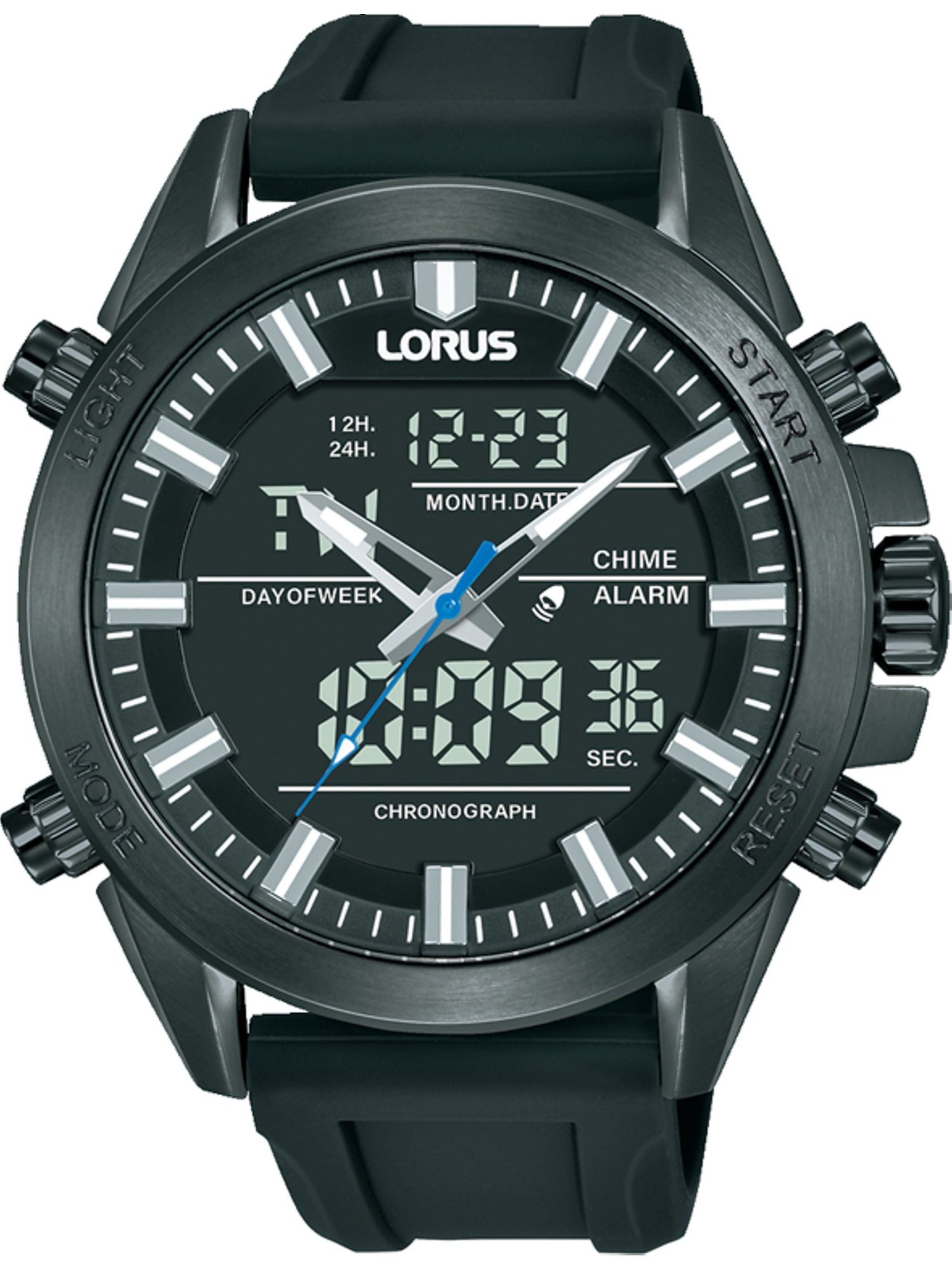 LORUS Uhr in Schwarz: Vorderseite