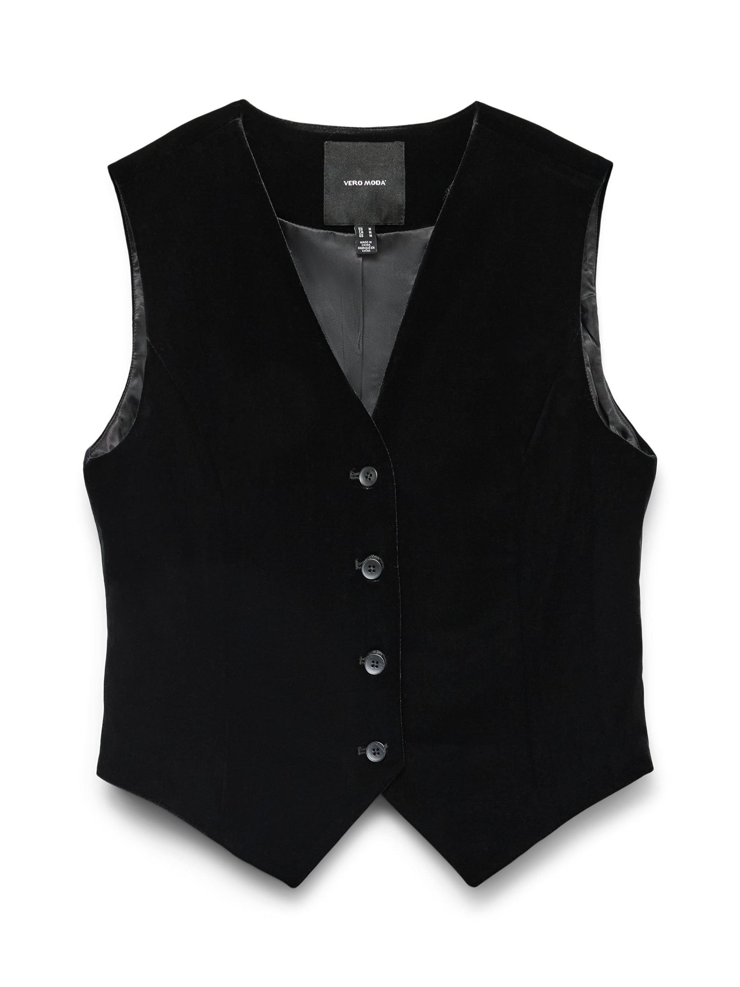 VERO MODA Vest 'VMShanna' in Black: front