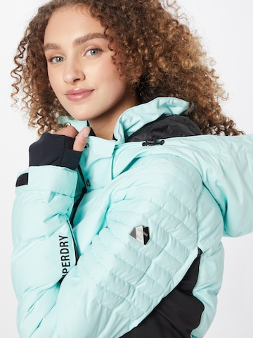 Superdry Snow Outdoorjacke 'Snow Luxe' in Grün