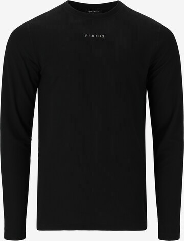 Virtus Langarmshirt 'Besto' in Schwarz: predná strana