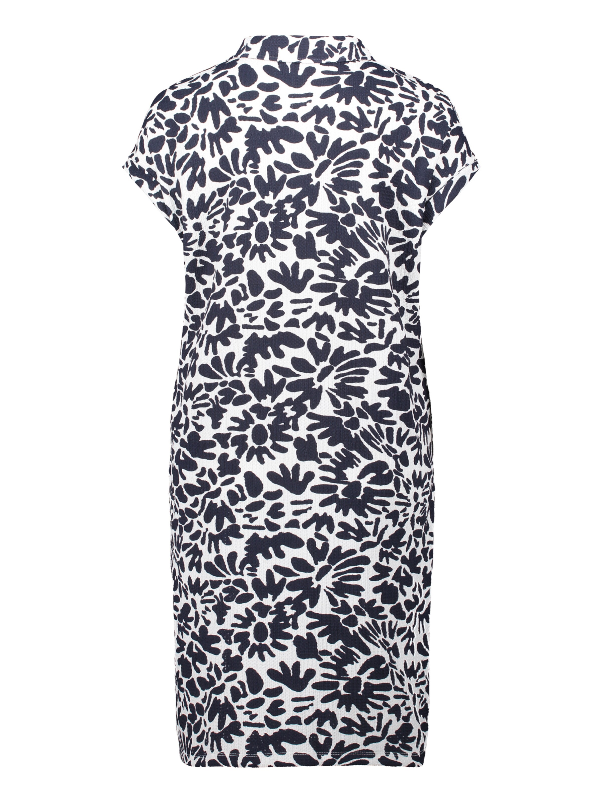 Cartoon Casual-Kleid mit überschnittenen Ärmeln in Blau