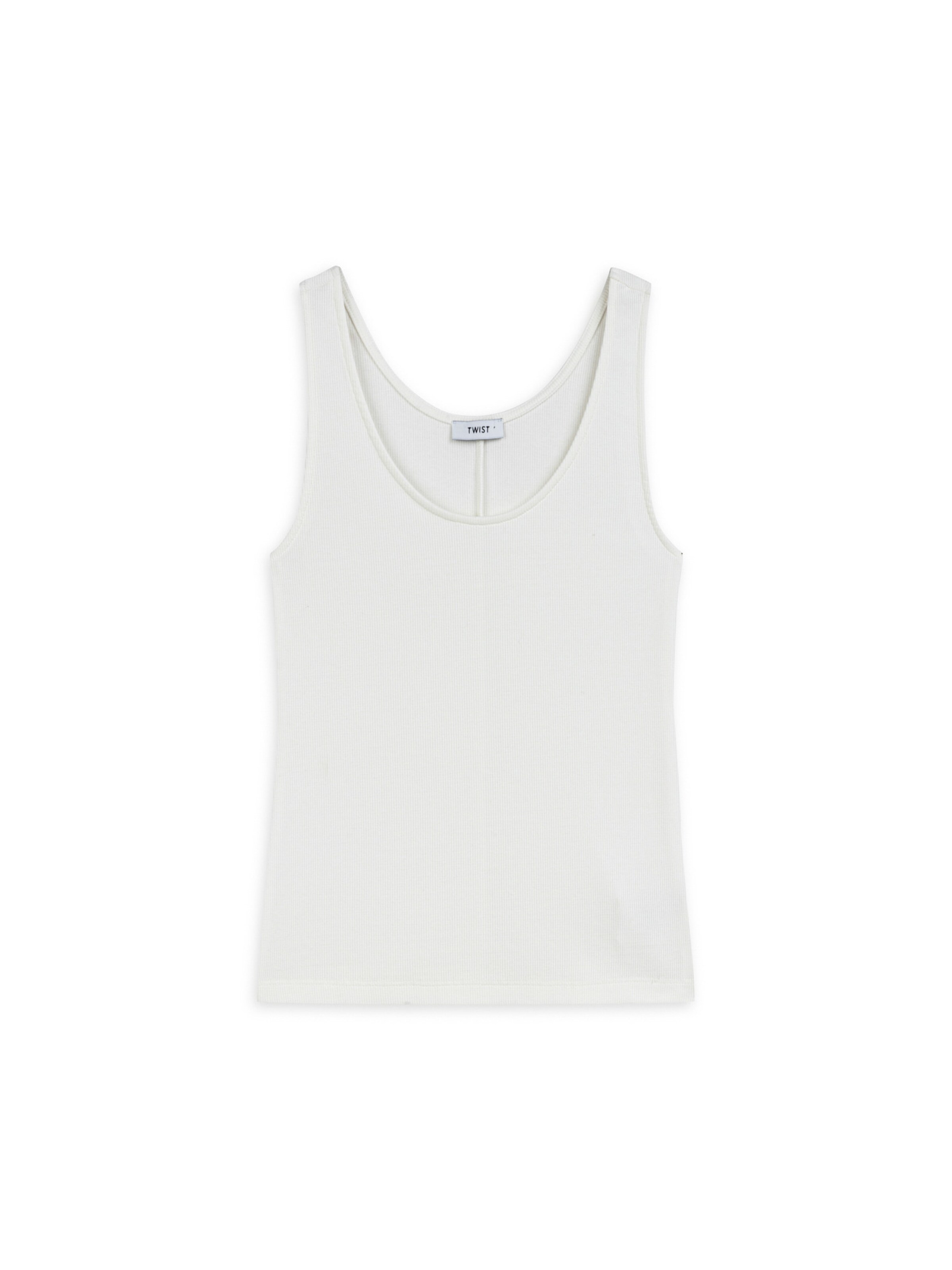 Twist Top in Weiß: Vorderseite