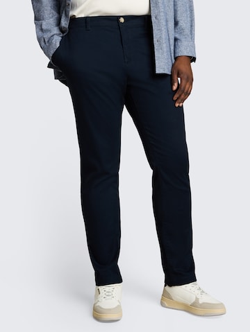 TOM TAILOR Men + Regular Chino trousers in Blue: front