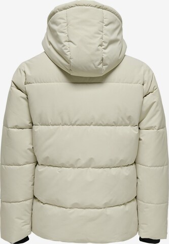 Only & Sons Winter Jacket 'Carl' in Beige