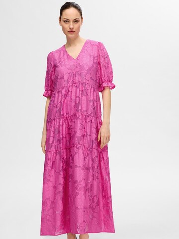 Robe SELECTED en rose : devant