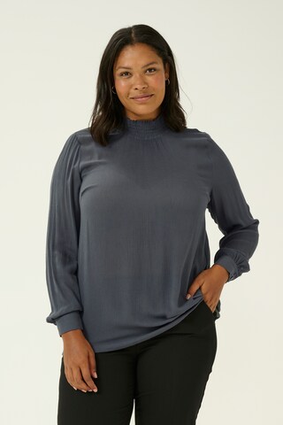 Camicia da donna 'KC Trudi' di KAFFE CURVE in grigio: frontale