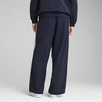 PUMA Wide Leg Sporthose in Blau