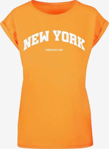 Merchcode Shirt in Oranje: voorkant