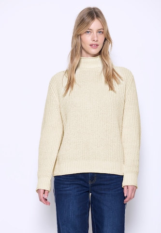 Street One Studio Sweater in Beige: front